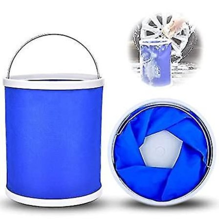 2 Kasaannettavaa Ämpäriä, Suuri Taitettava Kannettava Vesiämpäri