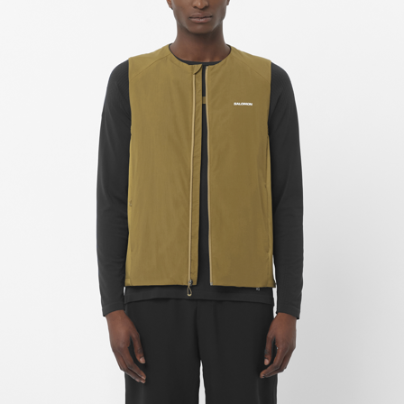 Salomon - Veste Tøj Mntain Flex Hyb Vst M - Brilliant Olive