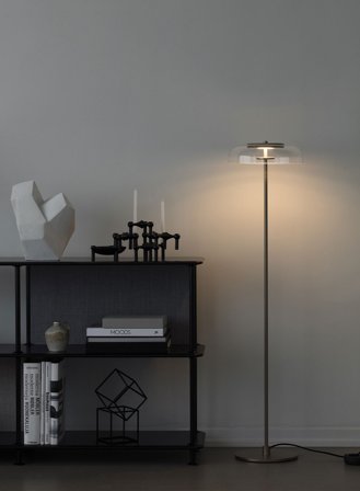 Blossi gulvlampe H120 - nordic gold/klar