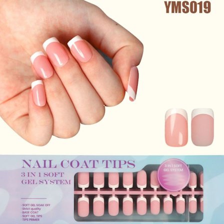 Förapplicerad spets Press på naglar YMS019 YMS019