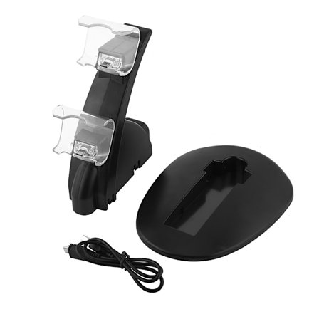 USB dobbelt opladningsstation til PS4 Playstation 4 Slim/Pro Controller