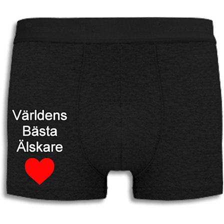 Boxershorts - Världens Bästa Älskare med rött hjärta