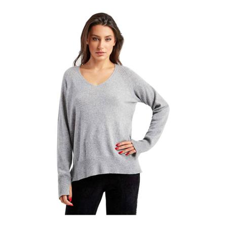 Twinset, V -neck shirt at V 212tt 3121 Szary, Kobieta, Rozmiar: S