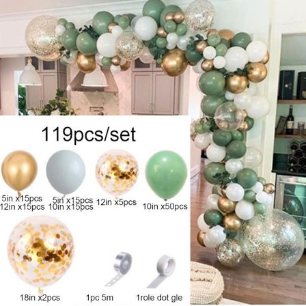 Ballongbågssats Macaron-ballonger STIL 1 STIL 1