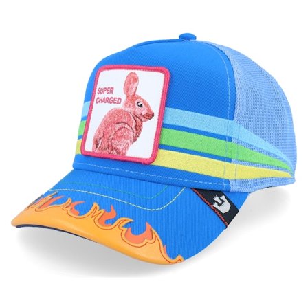 Goorin Bros. - Blauw trucker Cap - Going And Going And... Supercharged Blue A-Frame Trucker @ Hatstore