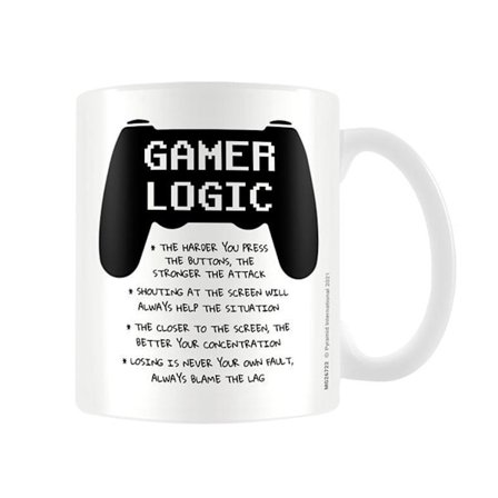 Pyramid International Gamer Logic Mug En Storlek Vit/Svart