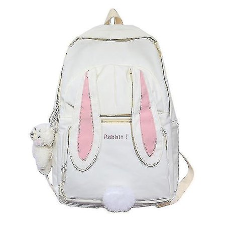 Sød Kanin Ung Pige Skole Rygsæk Kvindelig Stor Kapacitet Kawaii Rygsæk Mochila Pink Kvinder Rygsæk Nylon Tegneserie Skole Rygsæk