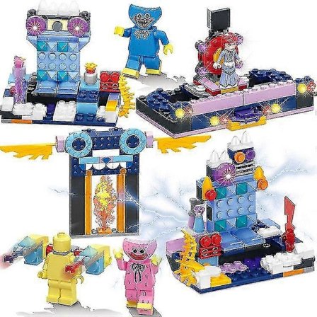 4-in-1 Set Poppy Playtime Minifiguurit Lelu Huggy Wuggy Rakennuspalikat [BT]