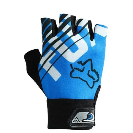 Naisten Miesten Pyöräilyhanskat Half Finger Fitness Liukumattomat Naisten Ohuet Hengittävät Urheilut Blue Fox Average Size