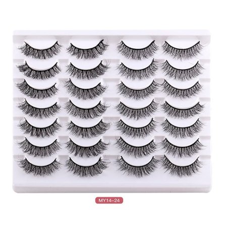 14 par lösögonfransar Faux Mink Fransar - spot försäljning