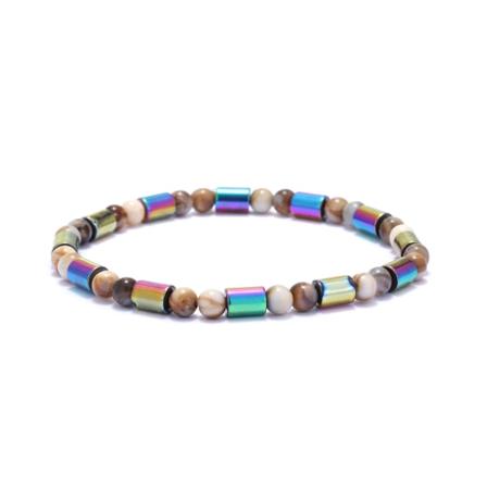 2-pakke anti-angst magnetisk ankelkjede Obsidian Chakra ankelkjede