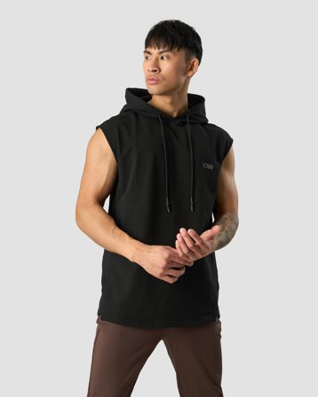 Stride Sleeveless Hoodie Men Black