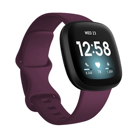 Fargerikt armbånd Håndleddsrem for Fitbit Versa 3 klokke Mykt bånd Correa for Fitbit Sense Versa3 klokkebånd Tilbehør Lilla rød