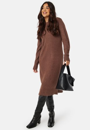 VILA Viril Crew Neck Midi Dress Klær