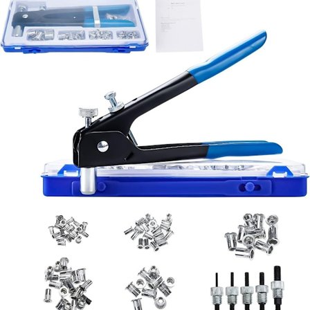 Pakke med 86 popnagletang M3 M4 M5 M6 M8 gjengemutter nagletang verktøy gjengeinnlegg KLB