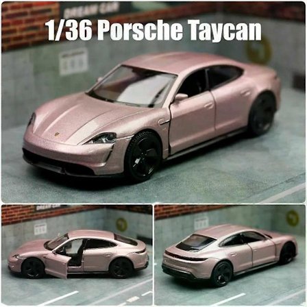 1/36 Porsche Taycan leluautomalli lapsille RMZ CiTY painevalettu superurheiluauto miniatyyri vedettävä keräilylahja pojalle