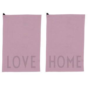 Design Letters 2-Pack Lavender Favorite Tea Towel One Size - Textile - One size - Purple - Junge