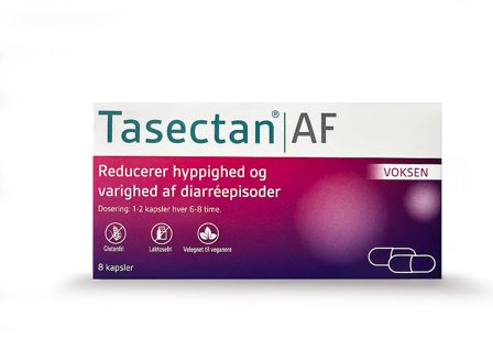 Tasectan Tasectan AF 8 kapsler, Medicin & Pleje, Mave & Tarm, Diarré