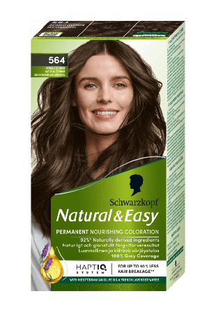 Schwarzkopf Natural & Easy 564 Naturlig Ljusbrun Hårfärg Unisex Beige 142,5 ML