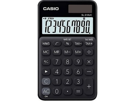 CASIO Miniräknare SL-310UC Svart - Lyreco - Kontorsmaskiner - Räknare - Miniräknare