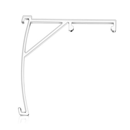 Valance Clips 3,5 tommer lodrette persienner Bracket Klart plastik dele tilbehør