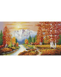 Stickpackung Bild Herbsttraum