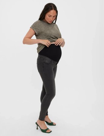 Vero Moda Maternity Vmmtanya Mr S Piping Jeans Vi207 Ga Noos - Grey - XL