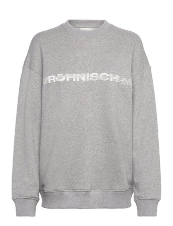 Cotton Emblem Sweatshirt Grey Röhnisch