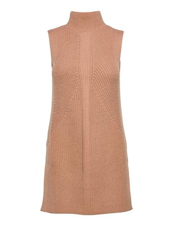 Cozy Structure Sleeveless Tunic Brown Calvin Klein