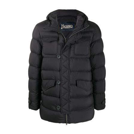 Herno Feather Down Padded Frakke Blå, Herre Dunjakker, Størrelse: 4XL