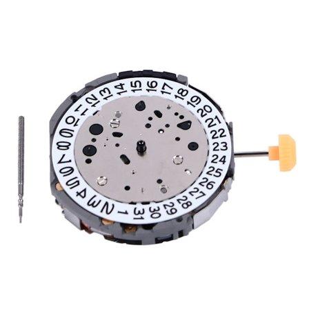 Kvartsikellon koneisto JP15 Kellon korjausvaihto-osa Tarkka metallikoneisto paristolla MIYOTA:lle