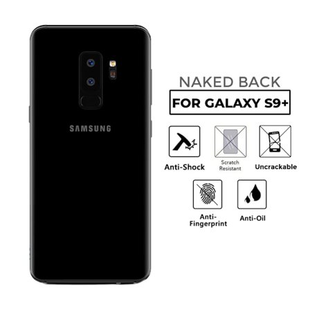 Samsung Galaxy S9 Plus Genomskinlig Skin Skyddsplast Baksida