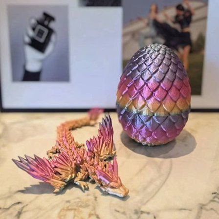 3D printed överraskning Magic Dragon Egg Artikulerande Ädelsten Dragon Fidget Toy
