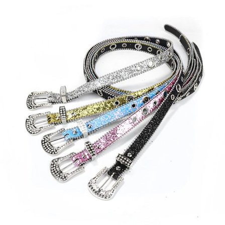 Women's High Fashion Candy Color y2k Rhinestone Belt Punk Jeans Belt