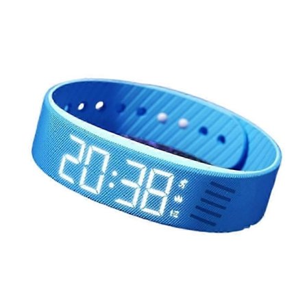 Sleep Wake Up Alarm Blå - Tyst Vibrationsväckare, Fitsleeps Modell, 1 Styck[HK]