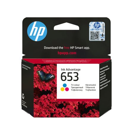 HP 653 - farge (cyan, magenta, gul) - original - Ink Advantage - blekkpatron