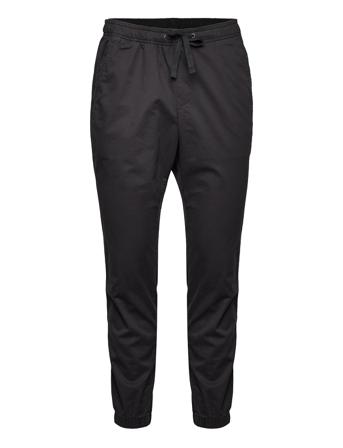 Slim Canvas Joggers With Gapflex Uformelle Bukser Hverdagsbukser Svart GAP