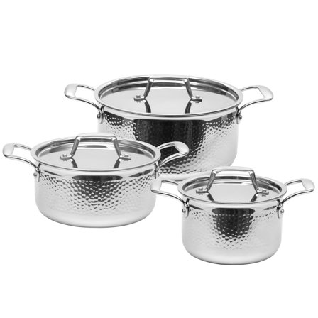 Mareld Hamrat gryde sæt 6 dele - Rustfrit stål | KitchenOne