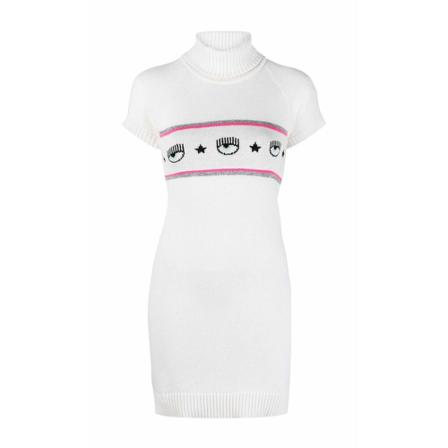 Chiara Ferragni Collection Klänning vit, Dam, Dam, Storlek: L