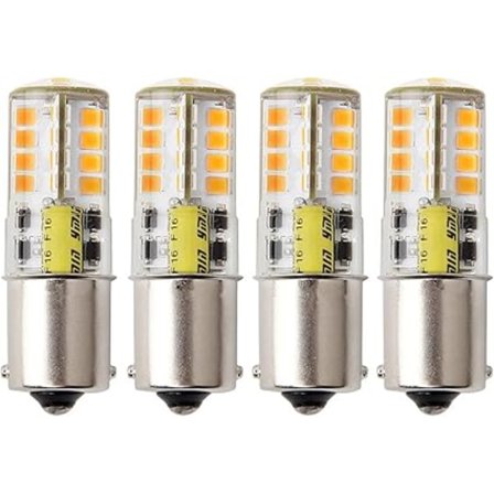 (4-pack) HRYSPN Ba15s 1156 p21/5w 12v LED-lampa 5 W Varmvit 3000 K 500lm Backljus Bromslampa RV Båt Landskap etc