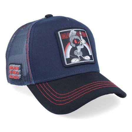 Capslab - Modrá trucker Kšiltovka - Loony Tunes Marvin the Marsian Navy/Black Trucker @ Hatstore