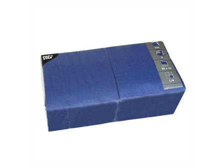 PAPSTAR Servett 3-lagers, ¼-vikt, 33 cm, mörkblå 250/fp - Lyreco - Kök och servering > Servetter och dukar > Servett - 3-lagers