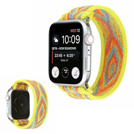Apple Watch Series 6 / 5 40mm trasa mönster klockarmband - gul Tribal diamant