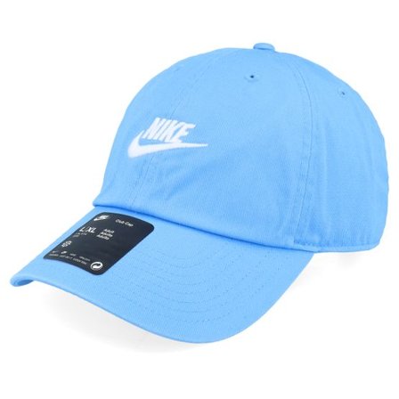 Nike - Blå unconstructed Keps - Club Cap Futura Wsh L Blue/White Dad Cap @ Hatstore