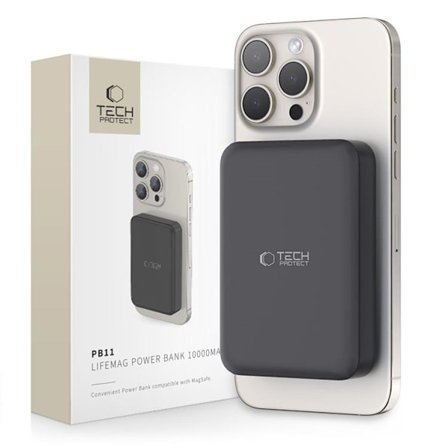 Tech-Protect Magsafe Powerbank 10000mAh PB11 LifeMag - Sort