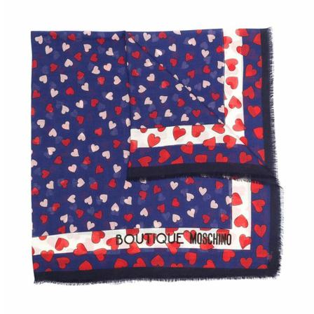 Moschino, Silky Scarves Niebieski, Kobieta, Rozmiar: ONE Size