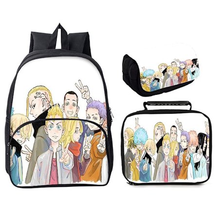 Tokyo Revengers Ryggsäck 3 delar 16 väska Style 12