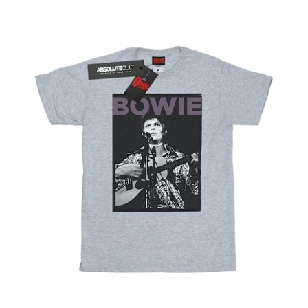 David Bowie Dam/Damer Rock Poster Bomull Boyfriend T-shirt