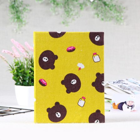 (Liten björn) Litet fotoalbum för barn, 200 fickor 5-tums babyfotoalbum, instickslinneomslag familjefotoalbum