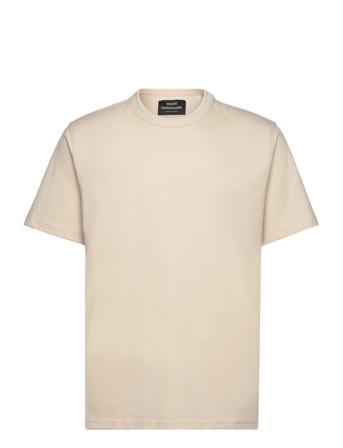 Combed Jersey Thorbjørn B Tee Tops T-Kortærmet Skjorte Beige Mads Nørgaard
